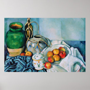 Fortfarande med äpplen, Paul Cézanne Poster