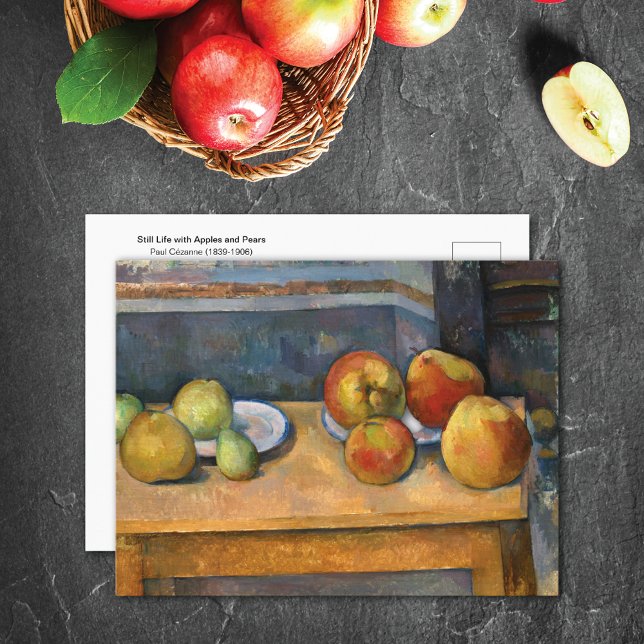 Fortfarande med Apples Pears Paul Cezanne Vykort (Skapare uppladdad)