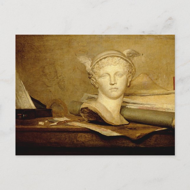 Fortfarande med arternas attribut, 1765-66 vykort (Framsida)