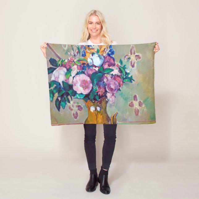 Fortfarande med blommor, Paul Cezanne Fleecefilt (På plats)