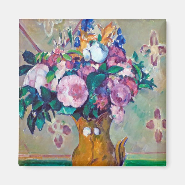 Fortfarande med blommor, Paul Cezanne Magnet (Framsidan)