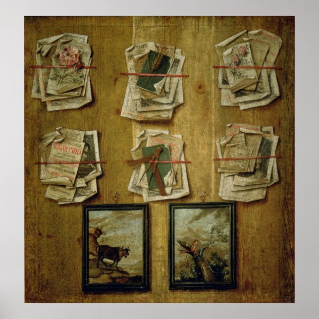 Fortfarande med Bok Lakan och Bilder, 1783 Poster (Framsidan)
