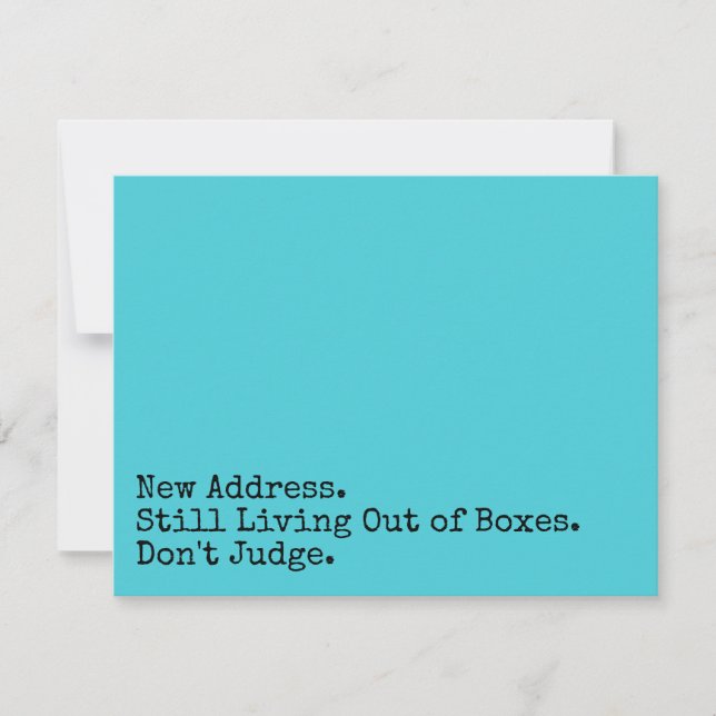 Fortfarande med boxar Domar inte turcitykort Anteckningskort (Framsida)