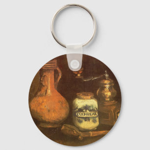 Fortfarande med Coffee Mill av Vincent van Gogh Nyckelring