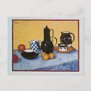 Fortfarande med Coffee Pot av Vincent Van Gogh Vykort