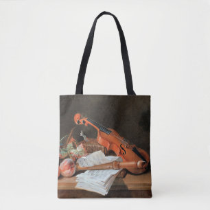 Fortfarande med en violin bra art tygkasse