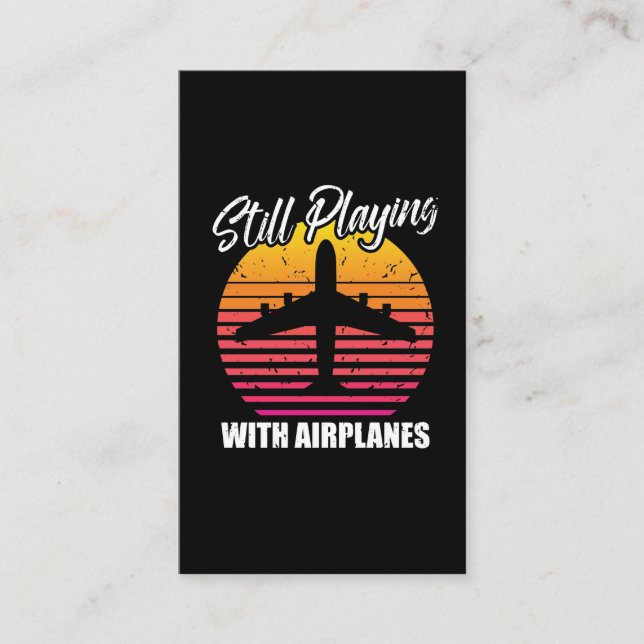 Fortfarande med flygplansmekanik visitkort (Framsida)