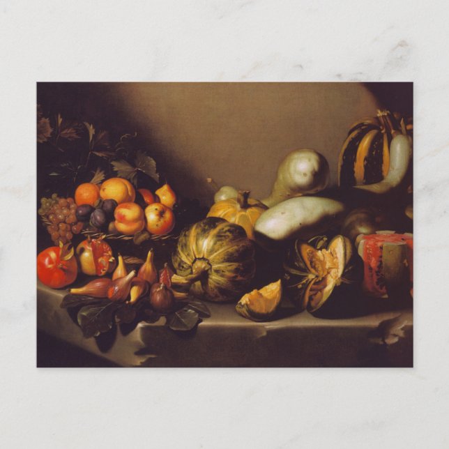 Fortfarande med Fruit av Caravaggio Postcard Vykort (Framsida)