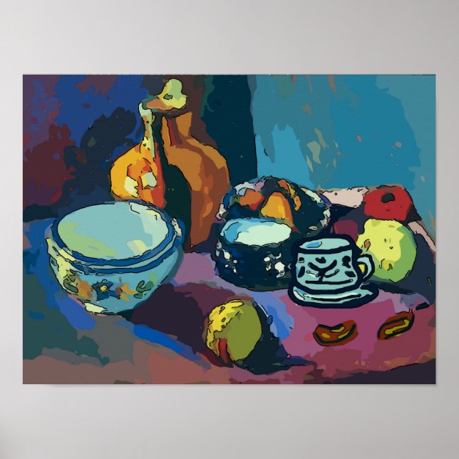 Fortfarande med frukt och Nöt Poster (Framsidan)