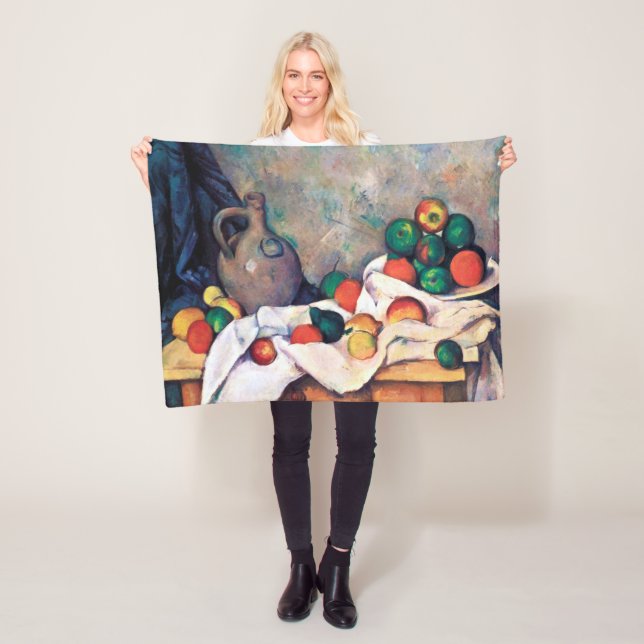Fortfarande med frukt, Paul Cezanne Fleecefilt (På plats)