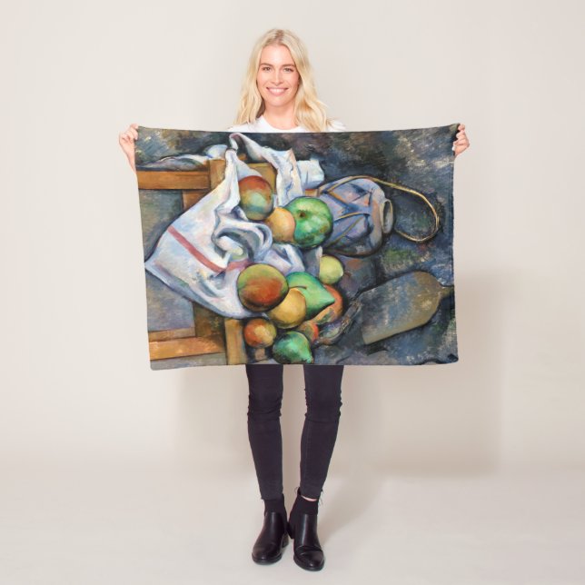 Fortfarande med frukt, Paul Cezanne Fleecefilt (På plats)