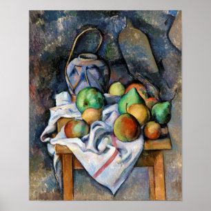 Fortfarande med frukt, Paul Cezanne Poster