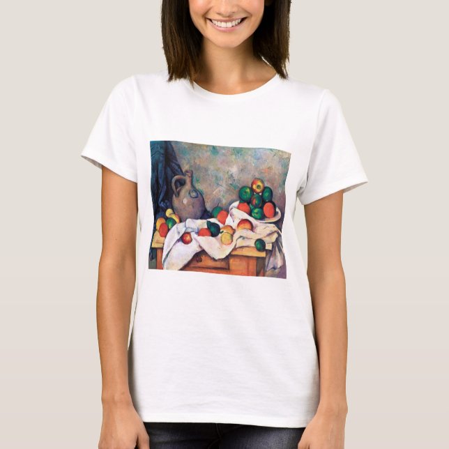Fortfarande med frukt, Paul Cezanne T Shirt (Framsida)