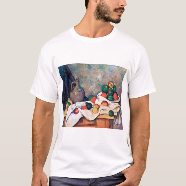 Fortfarande med frukt, Paul Cezanne T Shirt (Framsida)