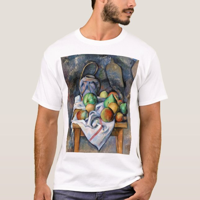 Fortfarande med frukt, Paul Cezanne T Shirt (Framsida)