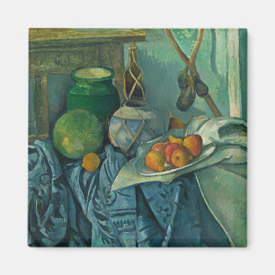 Fortfarande med Ginger Burk och Eggplant, Cezanne Magnet