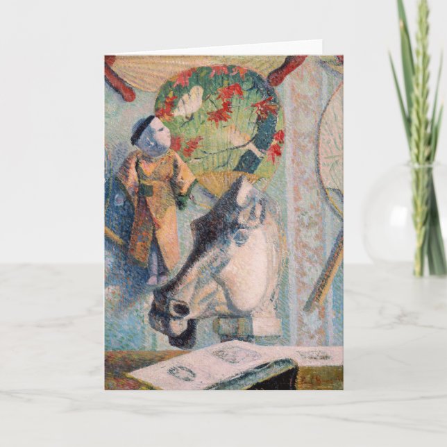 Fortfarande med Horses chef | Paul Gauguin Kort (Framsida)