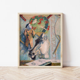 Fortfarande med Horses chef | Paul Gauguin Poster