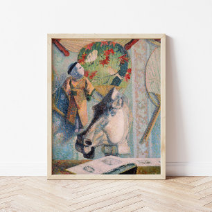Fortfarande med Horses chef Paul Gauguin Poster