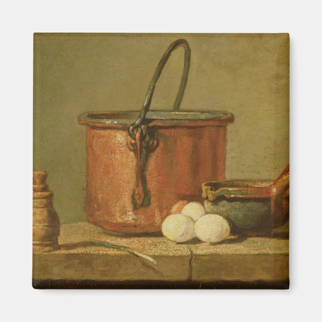 Fortfarande med kokning Utensils, Cauldron Magnet (Framsidan)