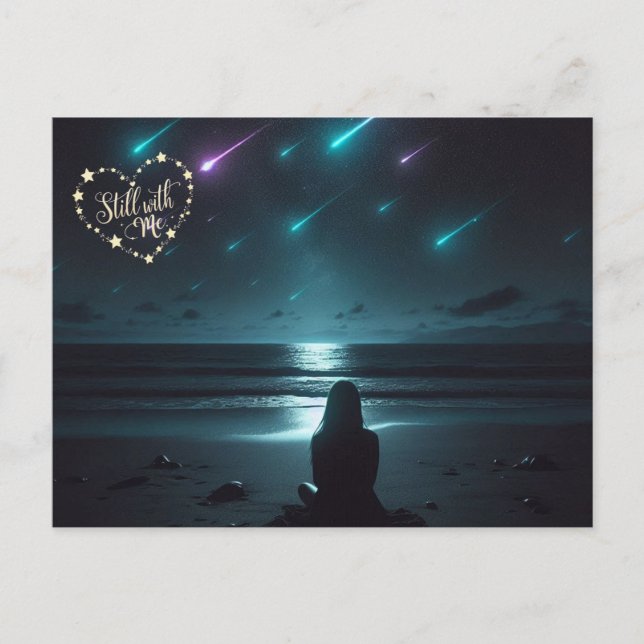 Fortfarande med mig – Sörjstödskort Vykort (Framsida)