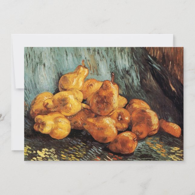 Fortfarande med Quince Pears av Vincent van Gogh (Framsida)