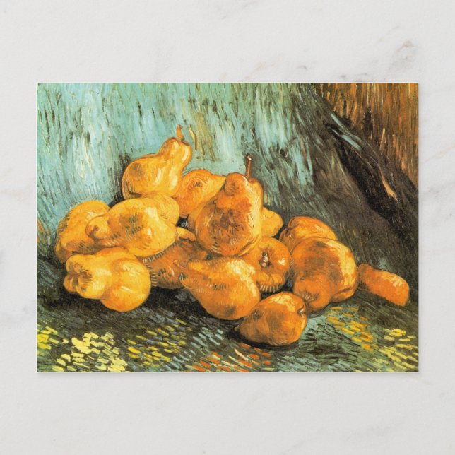 Fortfarande med Quinces av Vincent Willem van Gogh Vykort (Framsida)
