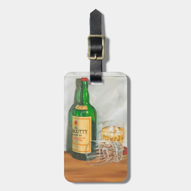 Fortfarande med Scotch av Jennifer Goldberger Bagagebricka (Vertikal Framsida)