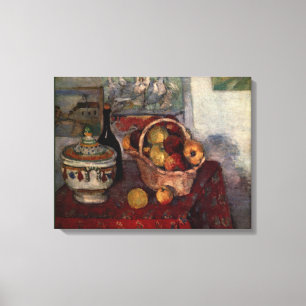 Fortfarande med Soppa Tureen av Paul Cezanne Canvastryck