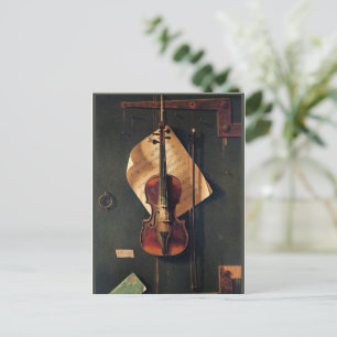 Fortfarande med Violin, bra konst. Vykort