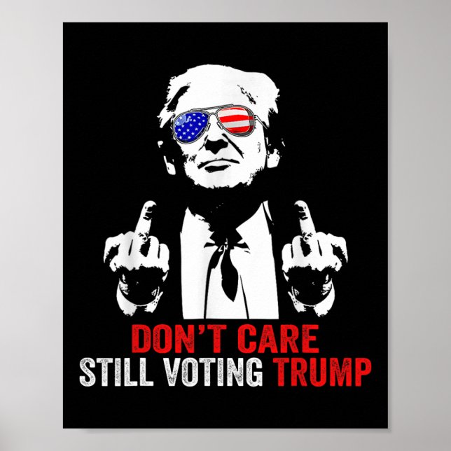 Fortfarande omröstning Trump Trump 2024 President Poster (Framsidan)