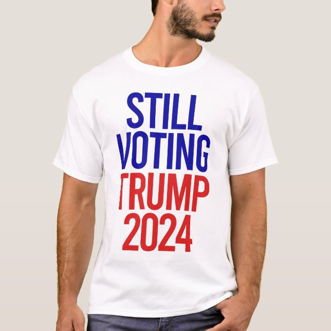 Fortfarande omröstningsresultat för president 2024 t shirt (Framsida)