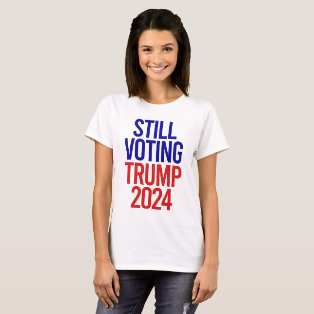Fortfarande omröstningsresultat för president 2024 t shirt (Hel framsida)