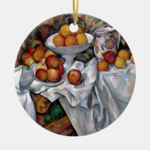 Fortfarande Orangar - Paul Cezanne Painting Art Julgransprydnad Keramik