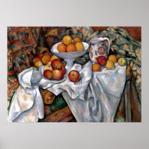 Fortfarande Orangar - Paul Cezanne Painting Art Poster