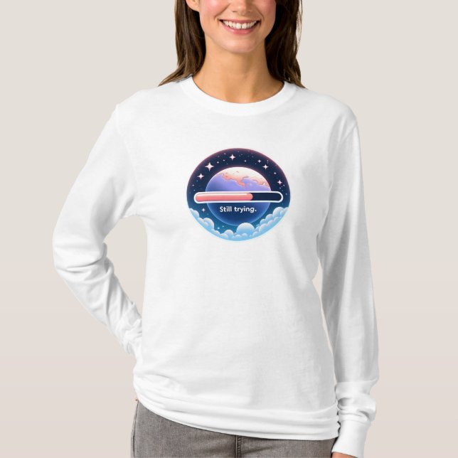 Fortfarande på gång t shirt (Framsida)