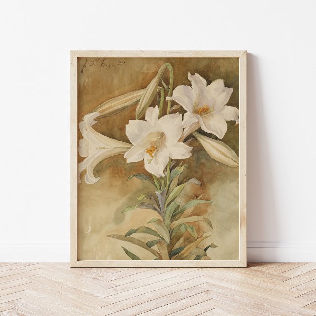 Fortfarande Påsk Lilies | John La Farge Poster (Skapare uppladdad)