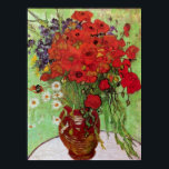 Fortfarande Red Poppies och Daisys av van Gogh Poster<br><div class="desc">Den här målningen heter, Ändå Life Red Poppies och Daisy tillverkas av den berömd konstnären Vincent van Gogh. Om Vincent van Gogh Vincent van Gogh såg färg som den viktigaste uttryckssymbolen. Det finns en anledning till att hans konst är knuten till tittarna, eftersom van Gogh var fast besluten att skapa...</div>