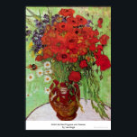 Fortfarande Red Poppies och Daisys av van Gogh Poster<br><div class="desc">Den här målningen heter, Ändå Life Red Poppies och Daisy tillverkas av den berömd konstnären Vincent van Gogh. Om Vincent van Gogh Vincent van Gogh såg färg som den viktigaste uttryckssymbolen. Det finns en anledning till att hans konst är knuten till tittarna, eftersom van Gogh var fast besluten att skapa...</div>