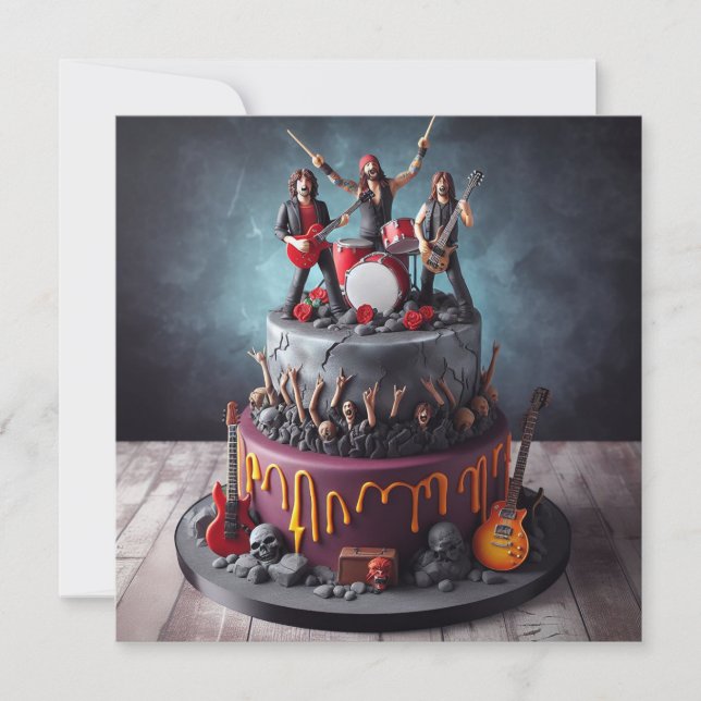 FORTFARANDE ROCKING, Roligt Gammal Vuxen Inbjudningar (Framsida)