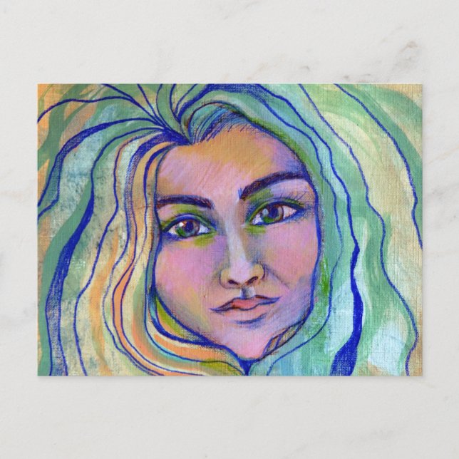 Fortfarande Seas Goddess Vykort (Framsida)