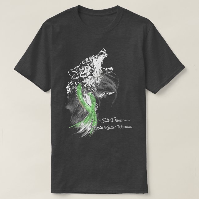 Fortfarande Stiga upp psykisk ohälsa A T Shirt (Design framsida)