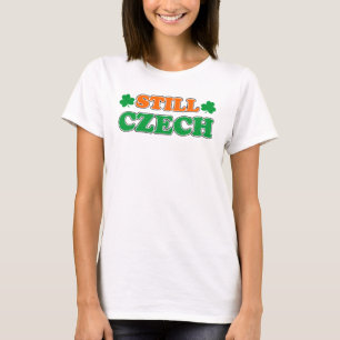 Fortfarande tjeckiska irländska Färg och Shamrocks T Shirt