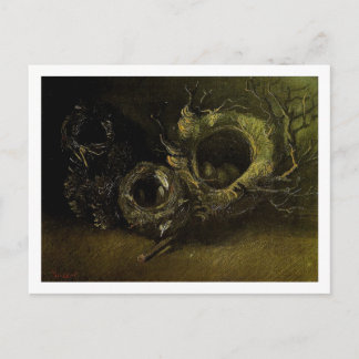 Fortfarande tre fåglars Nests Van Gogh Fine Art Vykort