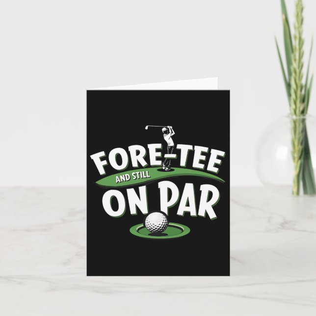Fortfarande under den 40:e födelsedagen Golfer Lo Kort (Framsida)