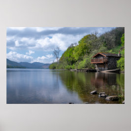 Fortfarande Vatten: Boathouse Cumbria Poster