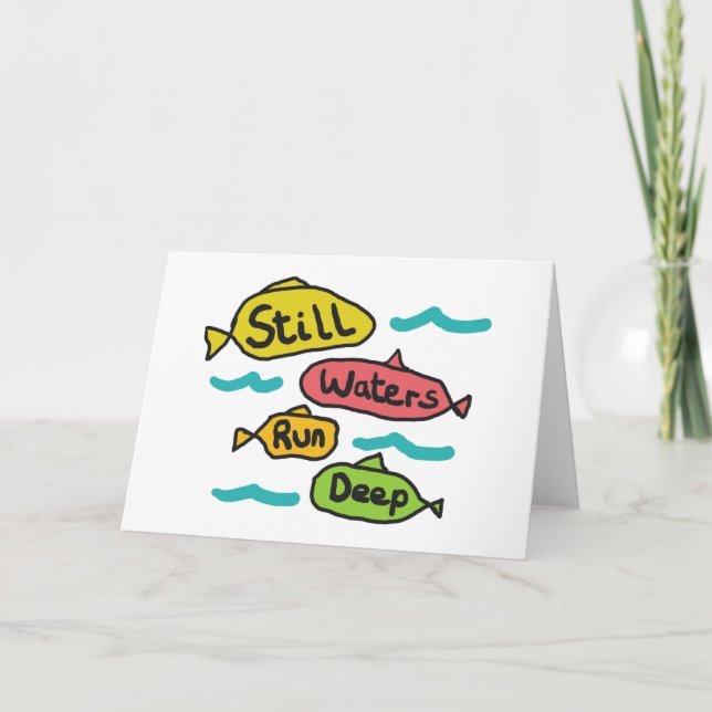 Fortfarande Vatten Springa Deep Kort (Framsida)