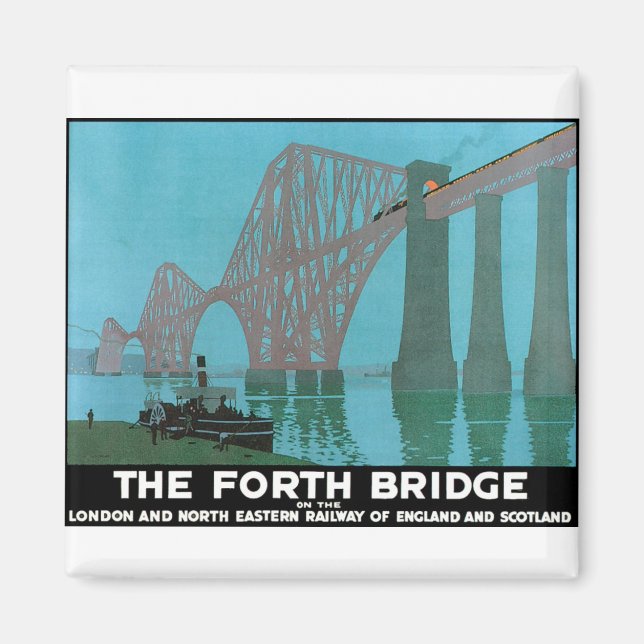 Forth Bridge - North Östra Railway Magnet (Framsidan)