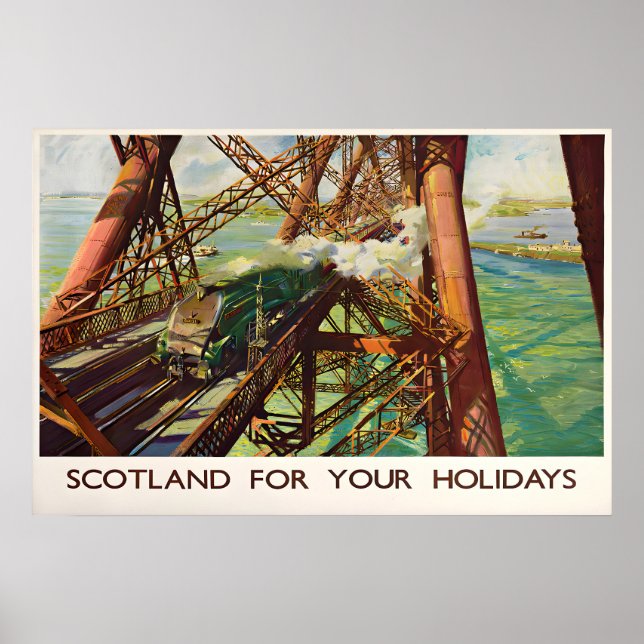 Forth Bridge, Skottland för semestern Affisch (Framsidan)