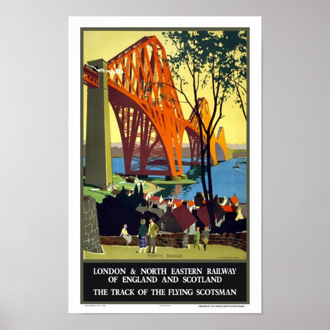 Forth Bridge - Skottland Poster (Framsidan)